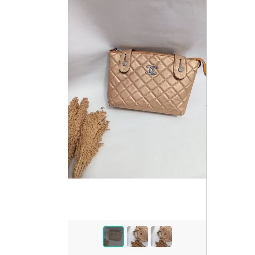 preloved tas Chanel gold