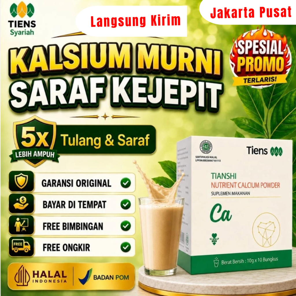 Tiens NHP Kalsium Murni Untuk Saraf Kejepit Terjepit Herbal China Original BPOM