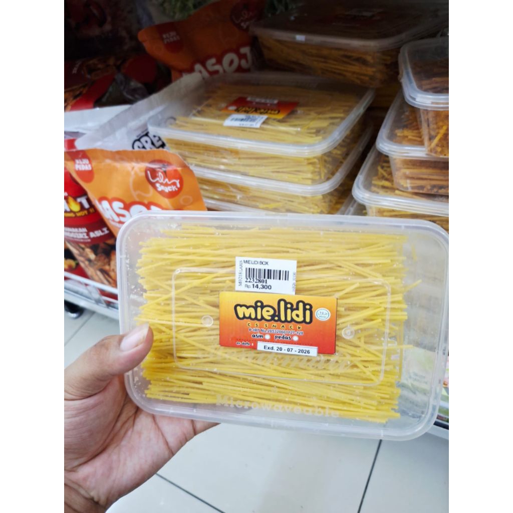 Mie Lidi Asin Kemasan Box 125 Gr