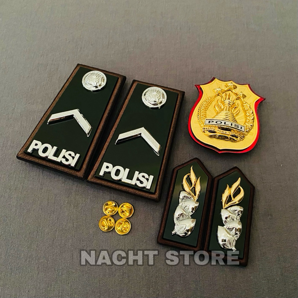 SET PANGKAT BRIPDA PDH LIS BORDIR / PANGKAT BRIPDA PDH POLRI / PANGKAT BRIPDA LIS BORDIR
