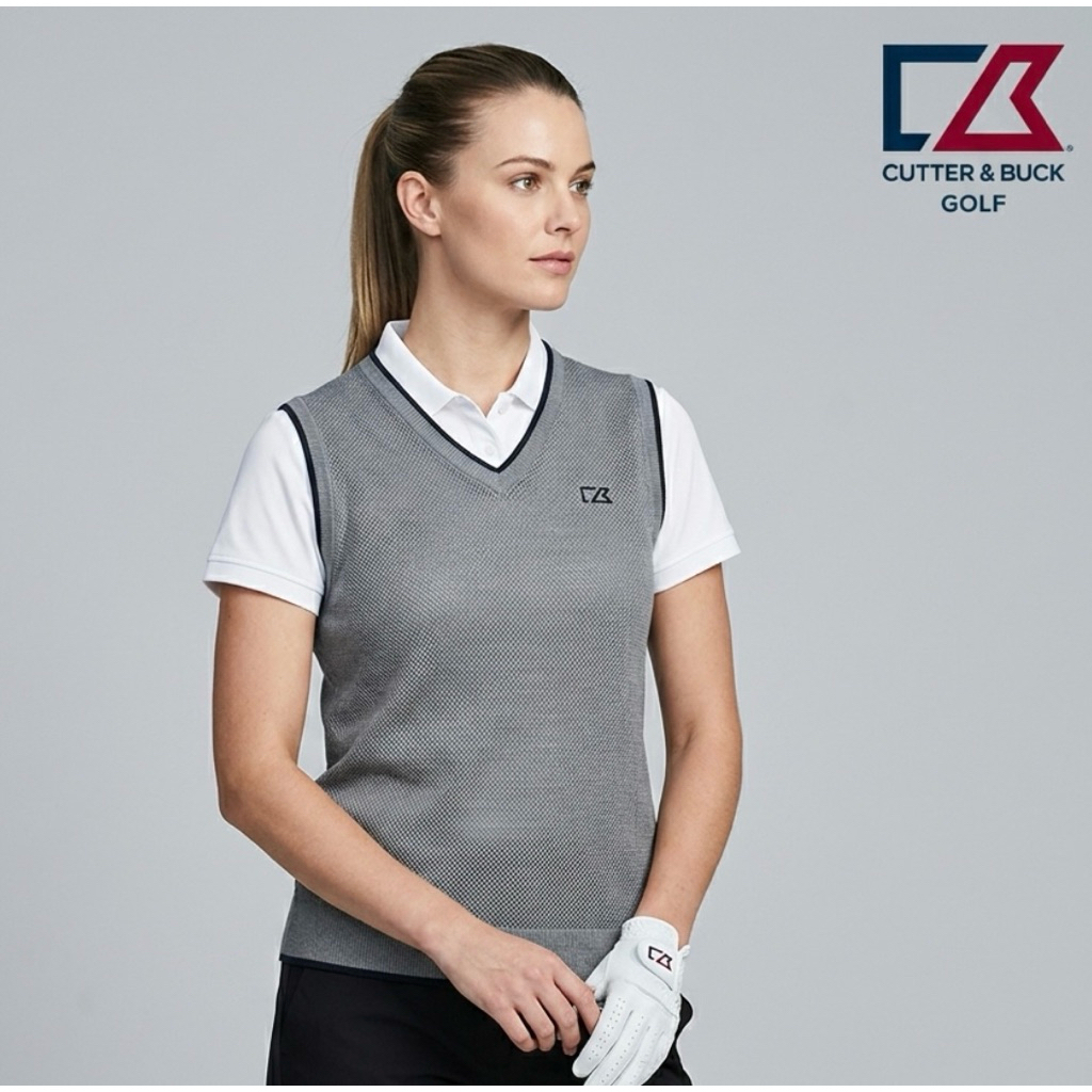 Baju Golf wanita Sleeveless Like New CUTTER & BUCK  LD 110 Stretch Second Preloved