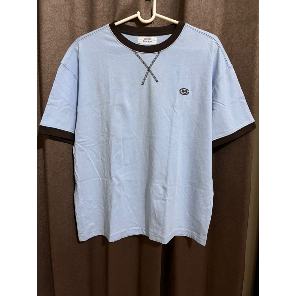 (STUDIO TOMBOY) kaos katun babyblue