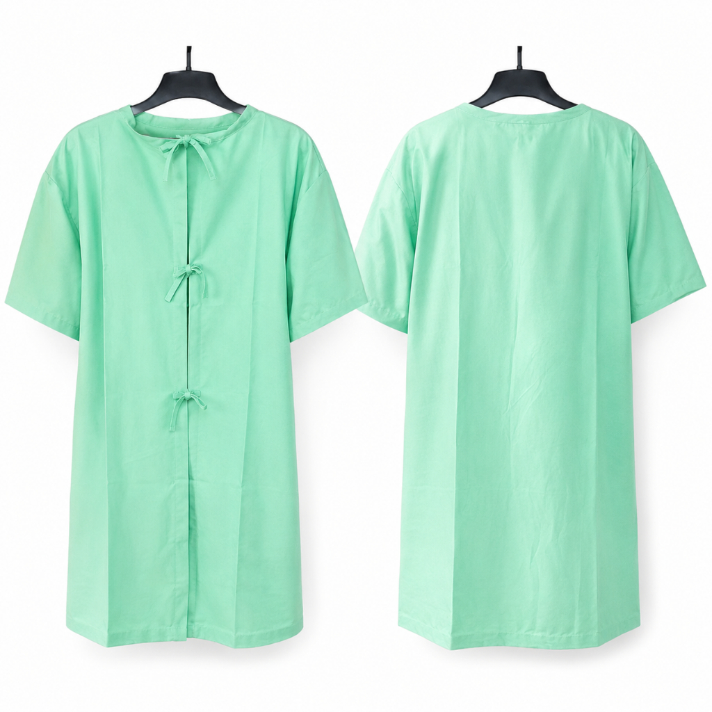 Baju Operasi Pasien Lengan Pendek Hijau Baju Pasien Operasi Dengan Tali