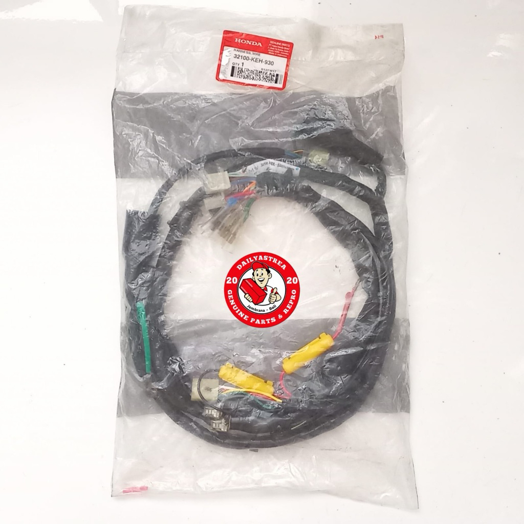 HARNESS WIRE CABLE KABEL BODI BODY ENGKEL HONDA MEGAPRO MEGA PRO HIU OLD LAMA ORIGINAL 32100-KEH-930