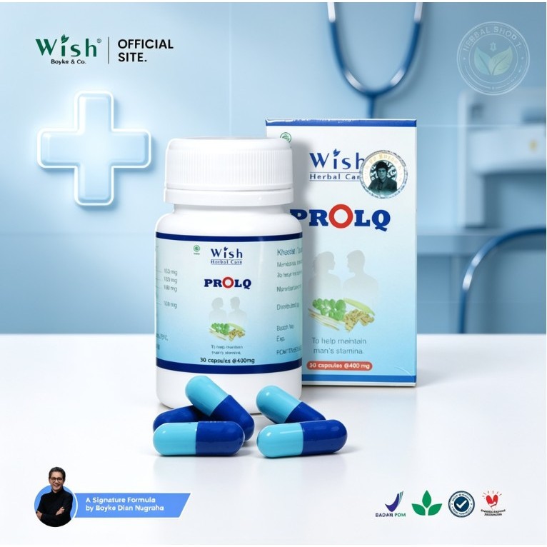 WISH dr Boyke ProLQ Herbal Original Isi 30 Kapsul