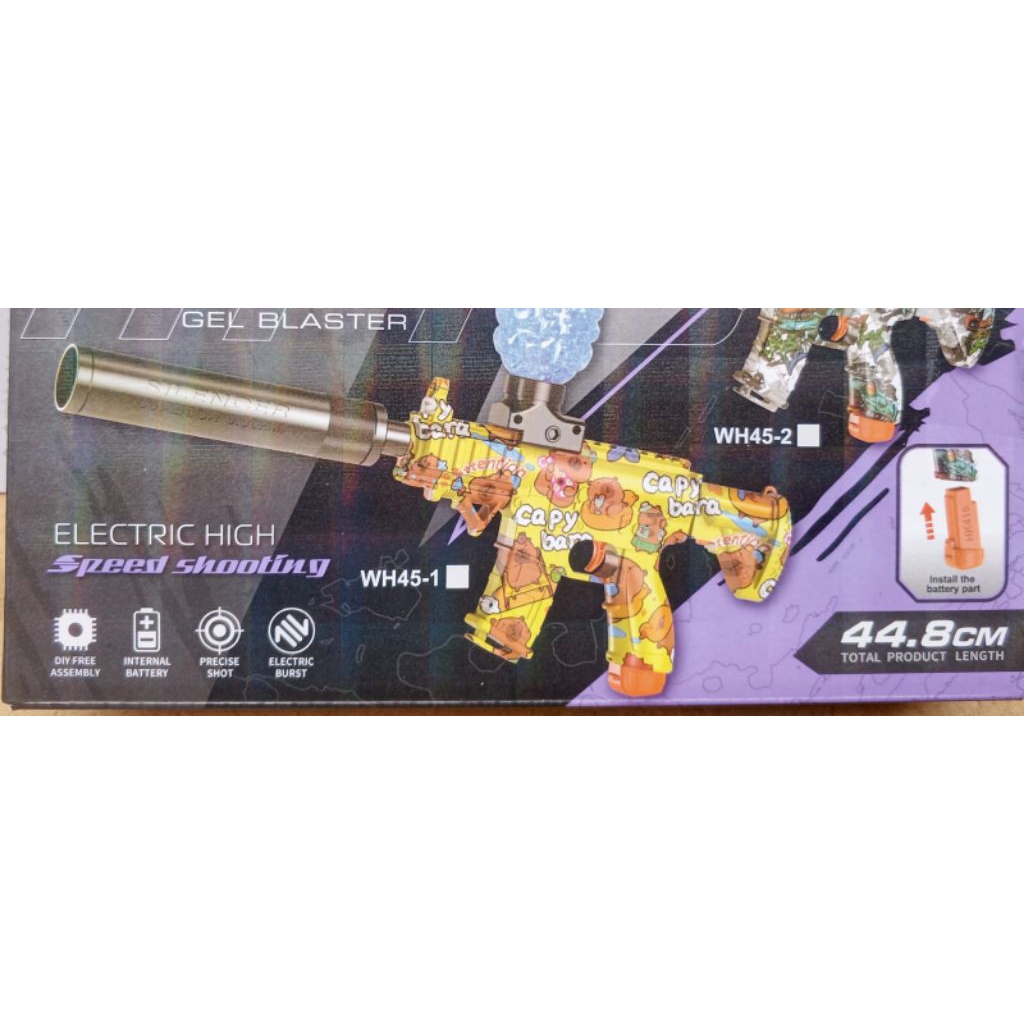 Mainan Anak Pistol Gel Blaster Elektrik High Speed Shooting M416 Dikirim Warna Random