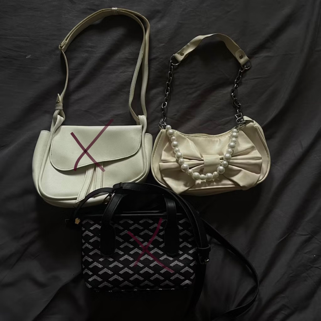 tas kanan putih mutiara