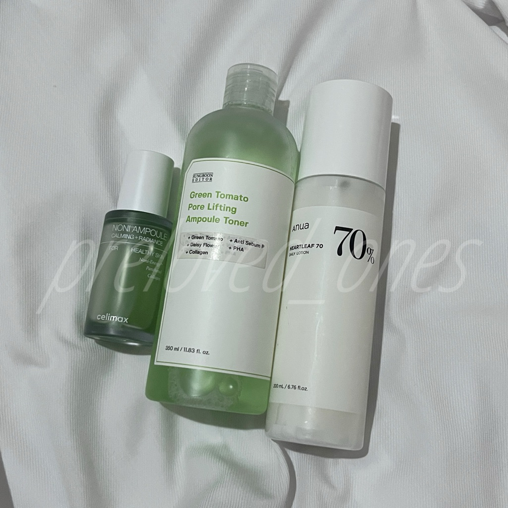 (BACA DESKRIPSI) Preloved Skincare Korea - Moisturizer Toner Serum - Celimax Sungboon Anua exp 2027 