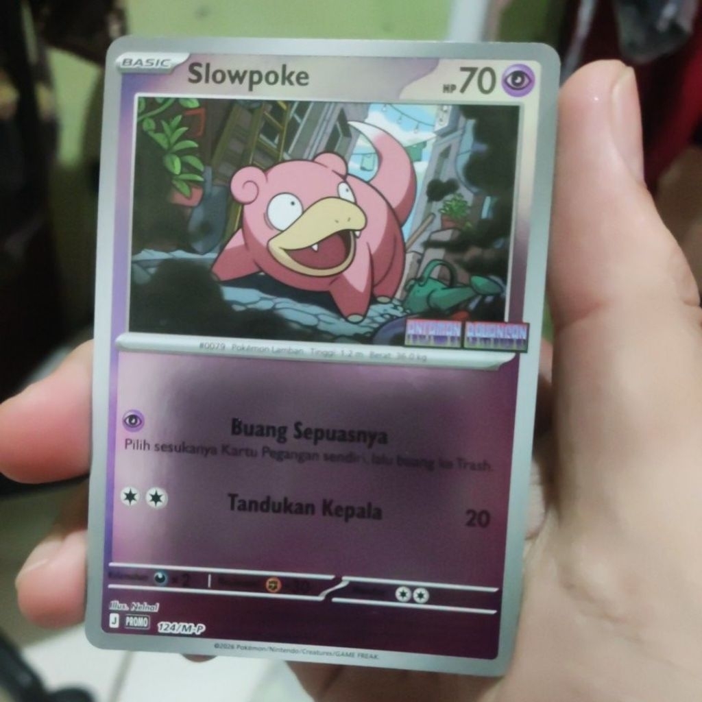 Slowpoke promo ancaman bayangan ma5 kartu pokemon tcg indo