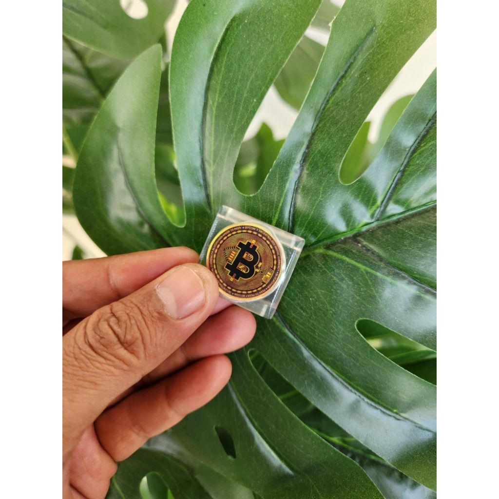 Loopside Transparan - Bitcoin - eMoney / TapCash / Brizzi dalam Strap Jam Tangan