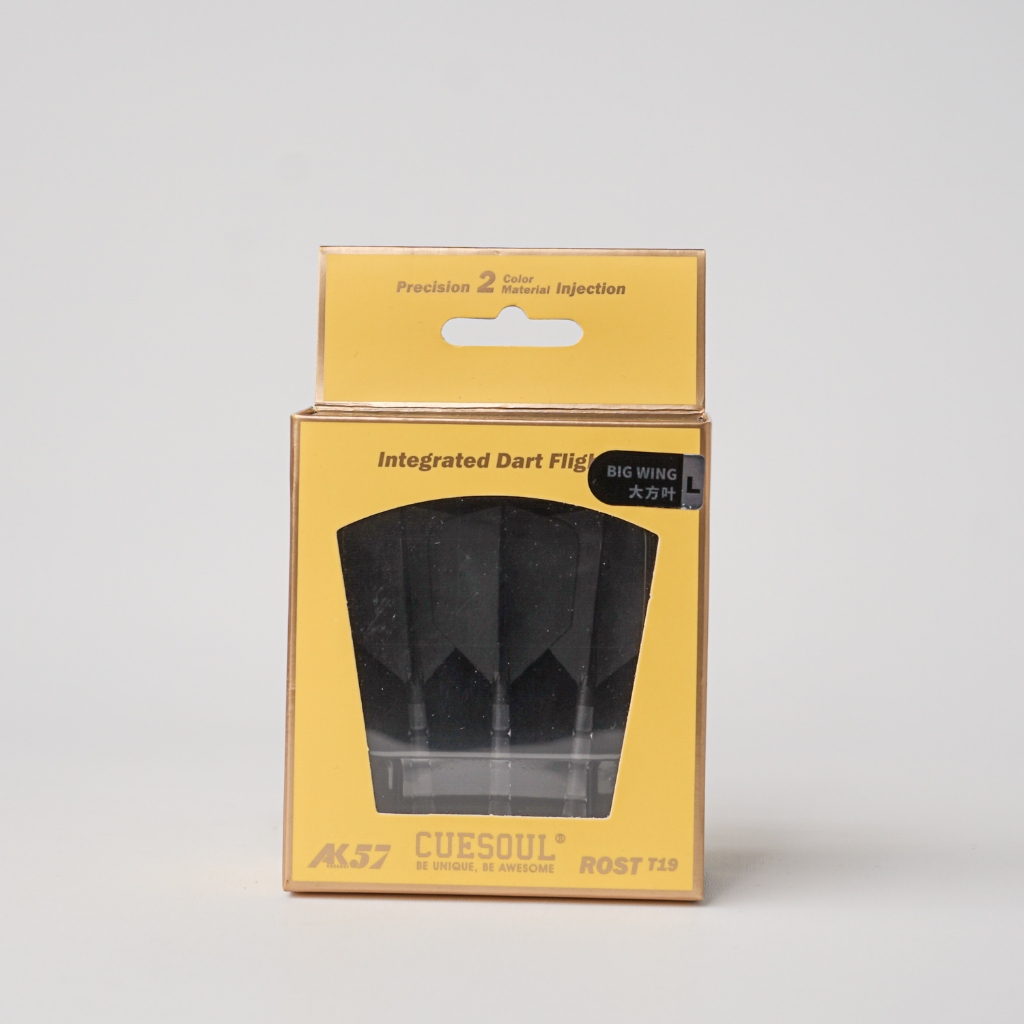 CUESOUL INTEGRATED DART FLIGHT ROST T19 BIG WING SIZE L