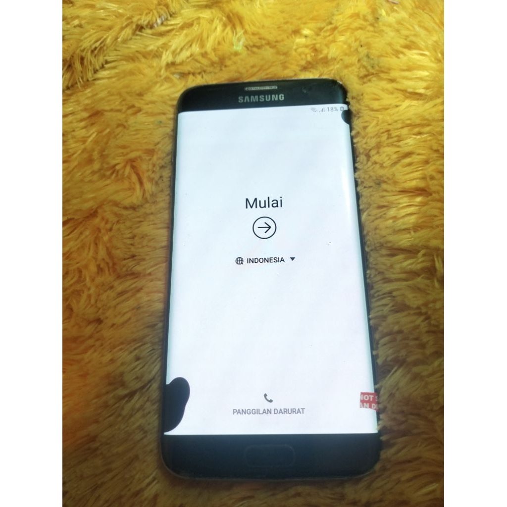 frame Tulangan lcd Samsung s7 edge g935 minus ada hitamnya