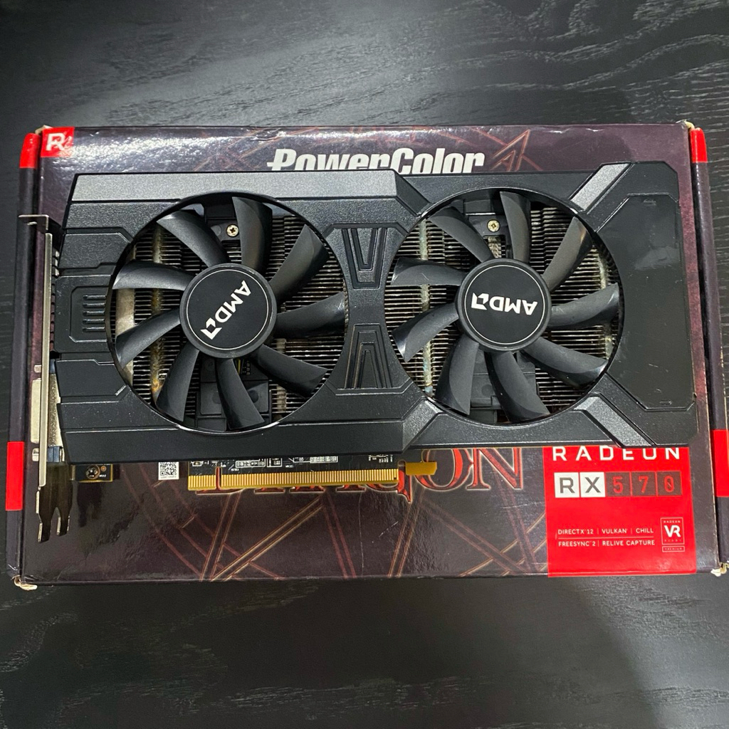 VGA RX570 4GB GDDR5 Powercolor Red Dragon Bukan RX580