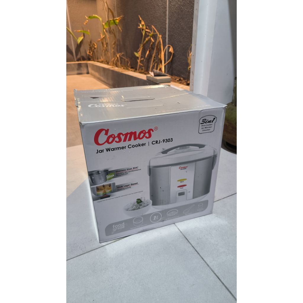 Rice Cooker Cosmos Stainless Steel Second like new