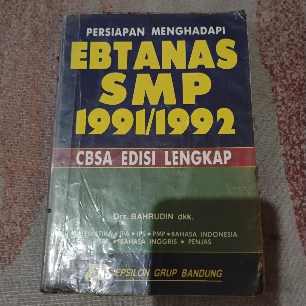 Buku Persiapan Menghadapi Ebtanas SMP 1991/1992