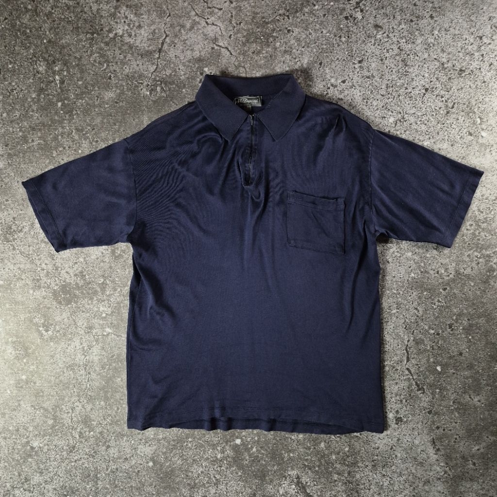 S.T. Dupont Luxury Model Poloshirt Made in Italy Zipper Riri