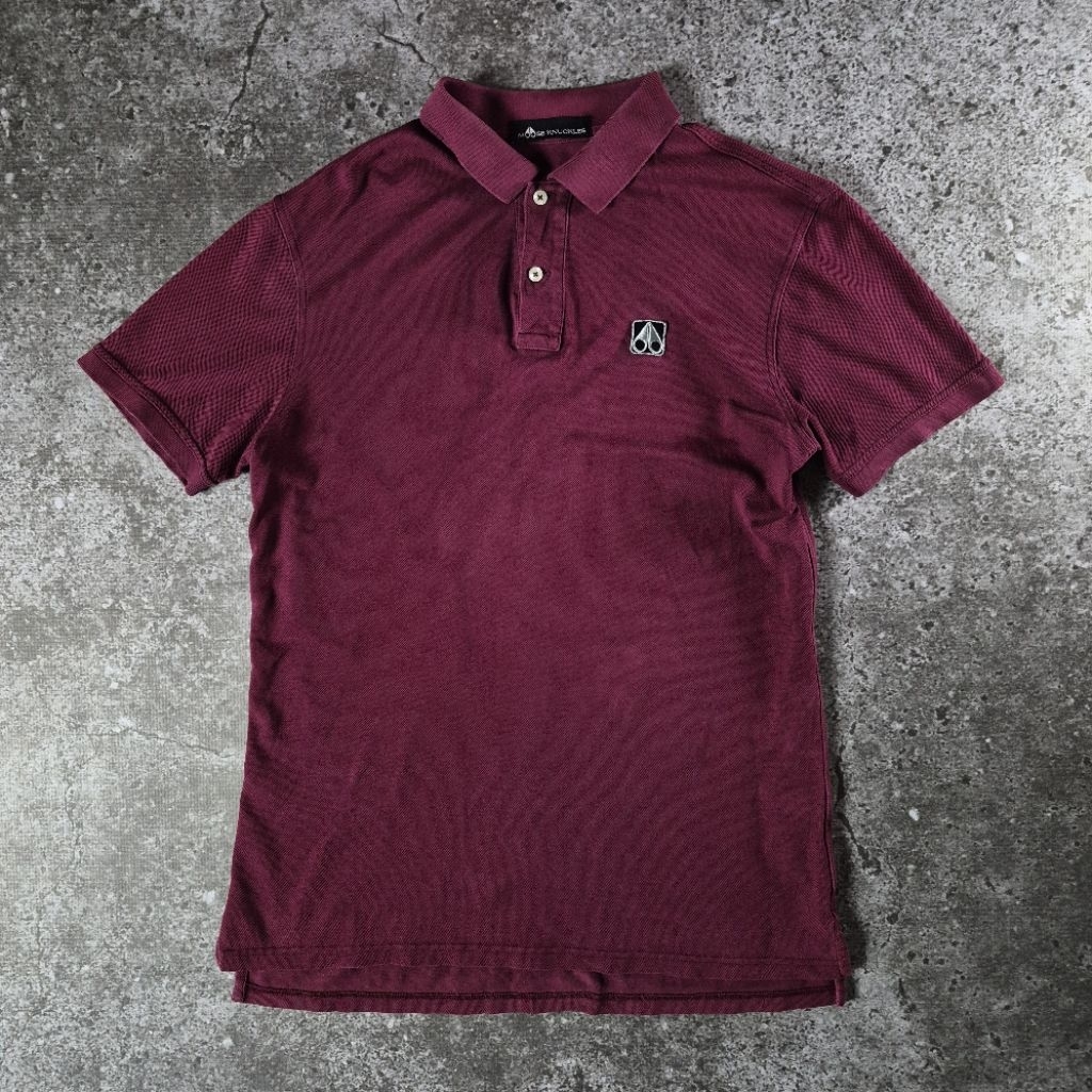 Moose Knuckles Poloshirt Maroon Authentic
