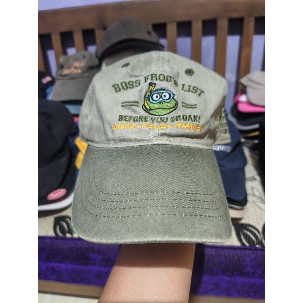 topi vintage second BOSS FROG'S