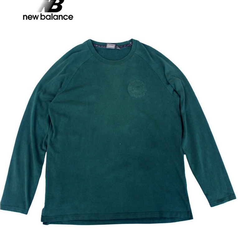 Kaos New Balance Lengan Panjang Pria | Crewneck NB Original Soft Cotton Premium