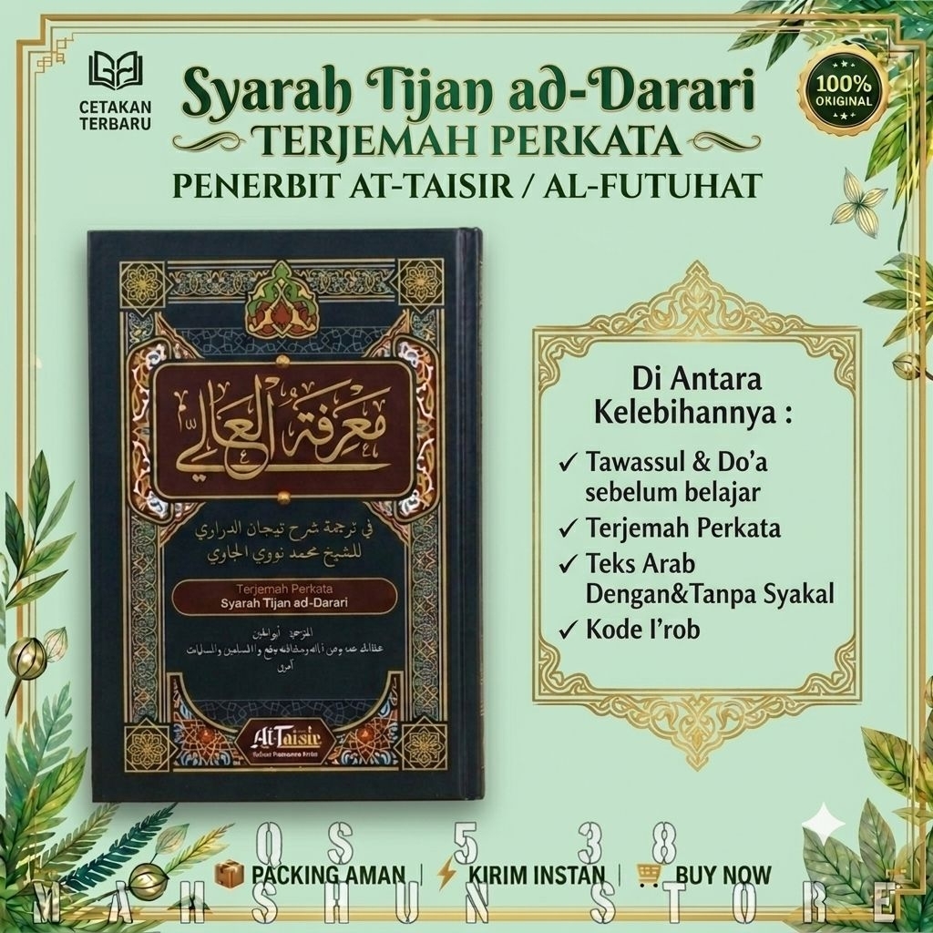 ORIGINAL Terjemah Perkata Kitab Syarah Tijan Ad-darari Darori Ad Darori Durori Makna Bahasa Indonesi