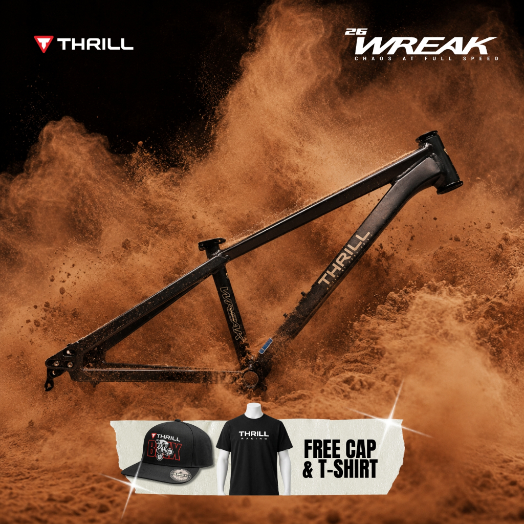 SEPEDA GUNUNG FRAME SET ONLY MTB THRILL WREAK 26" - SEPEDA DOWNHILL