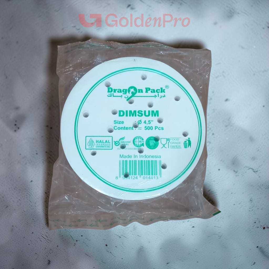 [ISI 500PCS] Kertas Alas Dimsum 4.5 Inch Dimsum Paper Laminasi Halal Foodgrade Anti Lengket Steril