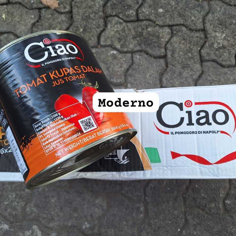 Ciao Italian peeled Tomato 2500gr Perkarton isi 6