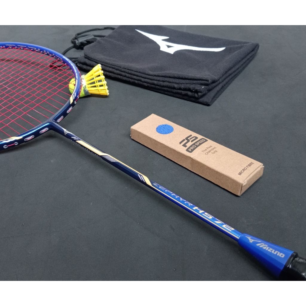 Raket badminton bekas second original mizuno zephyr hs 72