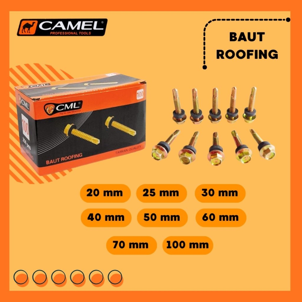 Baut Roofing CAMEL 20mm (500pcs/BOX)