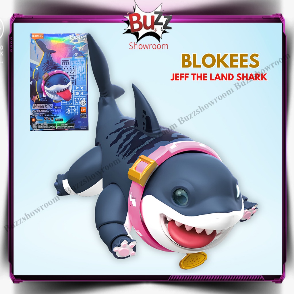 Blokees Marvel Rivals Jeff The Land Shark Champion Class Original Licensed 81123