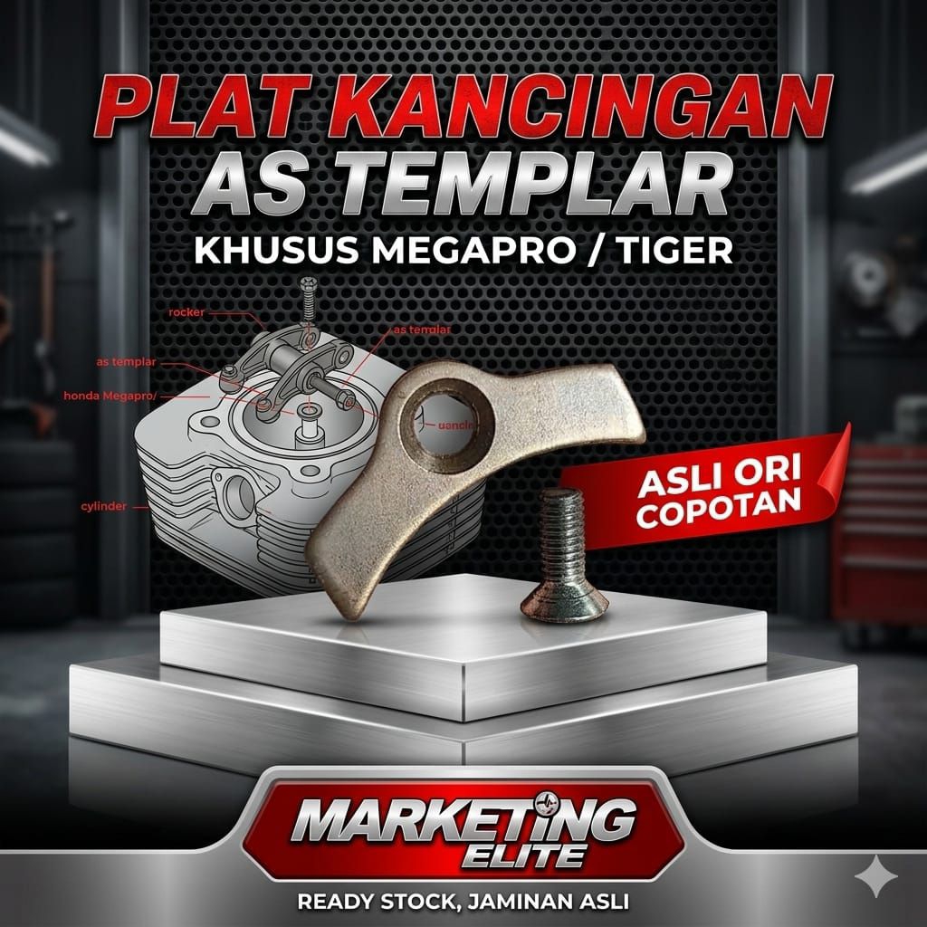 Kancingan plat kancingan as templar pen templar ORI copotan MP Tiger original copotan