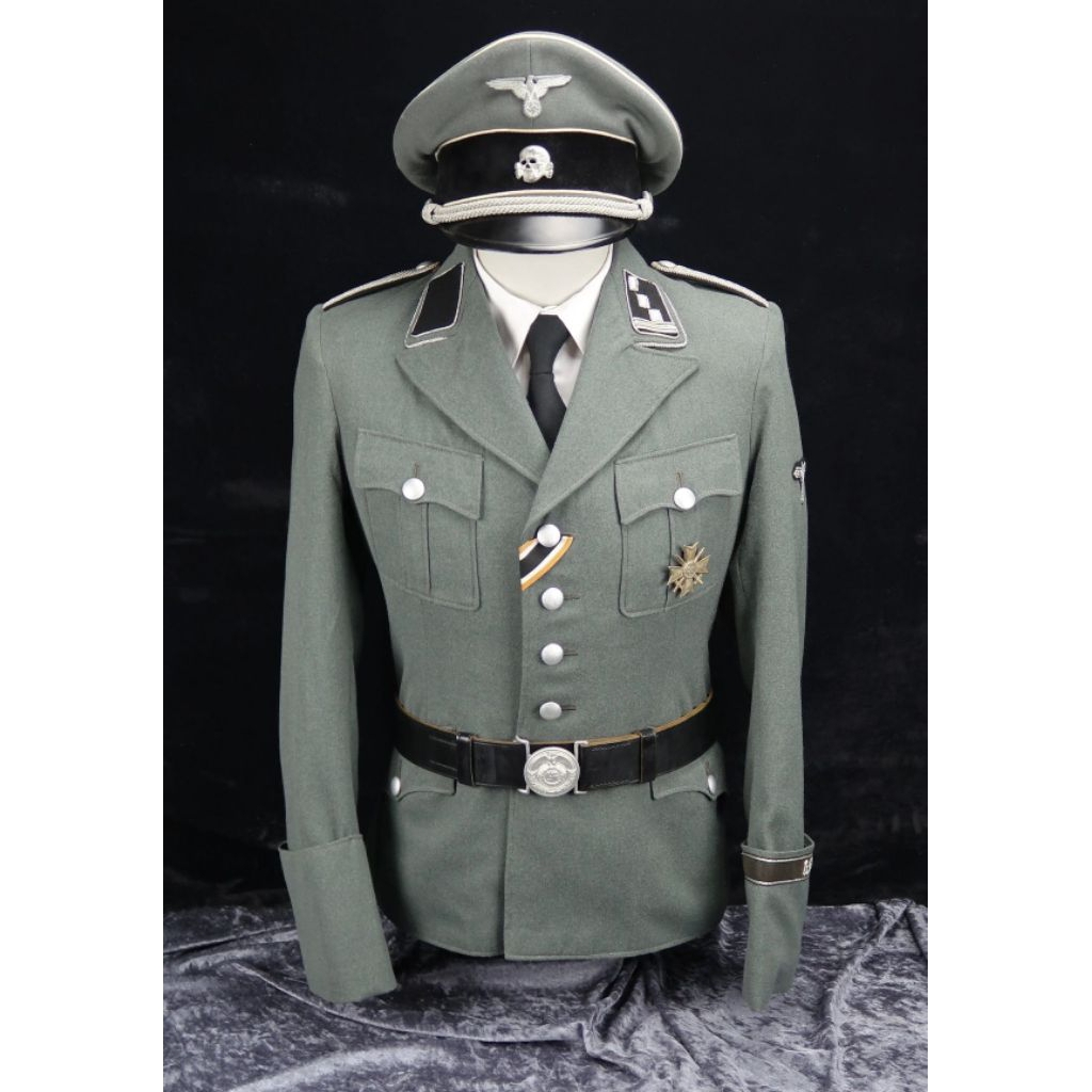 Seragam Waffen SS Jerman ww2 abu abu