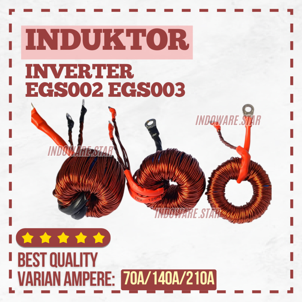 Induktor 70A/140A/210A Rating 70Ampere 140Ampere 210Ampere untuk Inverter EGS002 Metode Low Frekuens