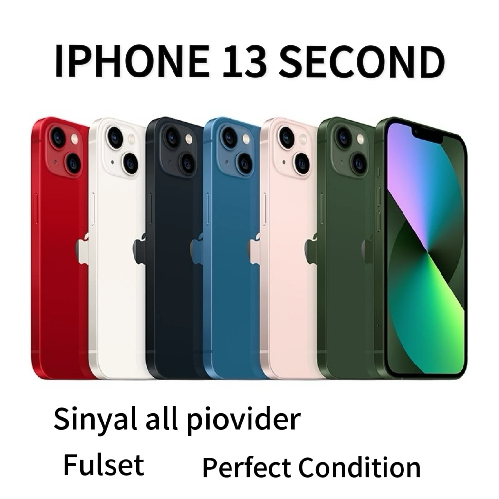 IPHONE 13 WIFI ONLY  128GB 256GB SECOND ORI EX INTER Kabel Data