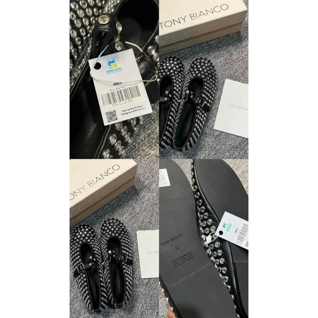 SEPATU FLAT SHOES TONY BIANCO HITAM