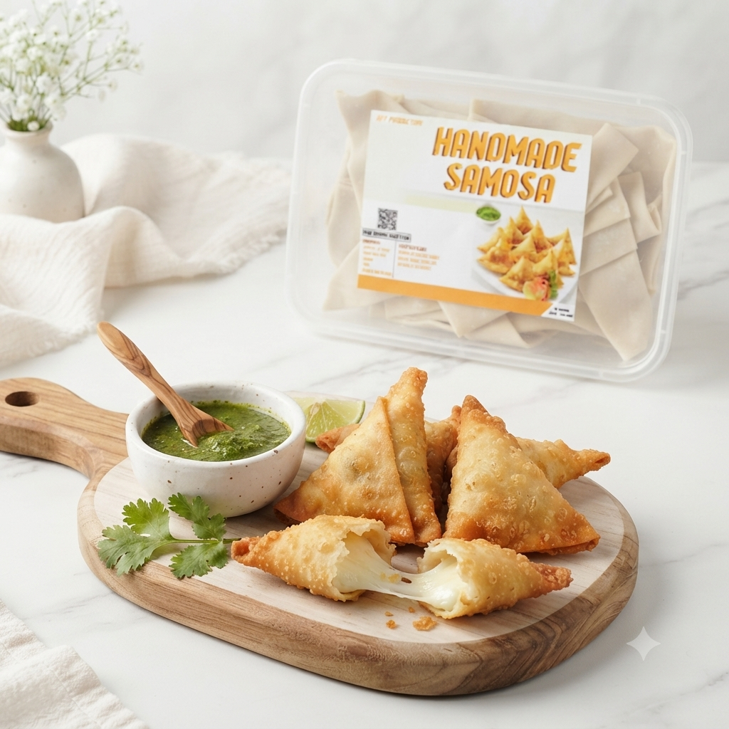 Samosa keju mozzarella / sambosa mozza isi 6pcs frozen