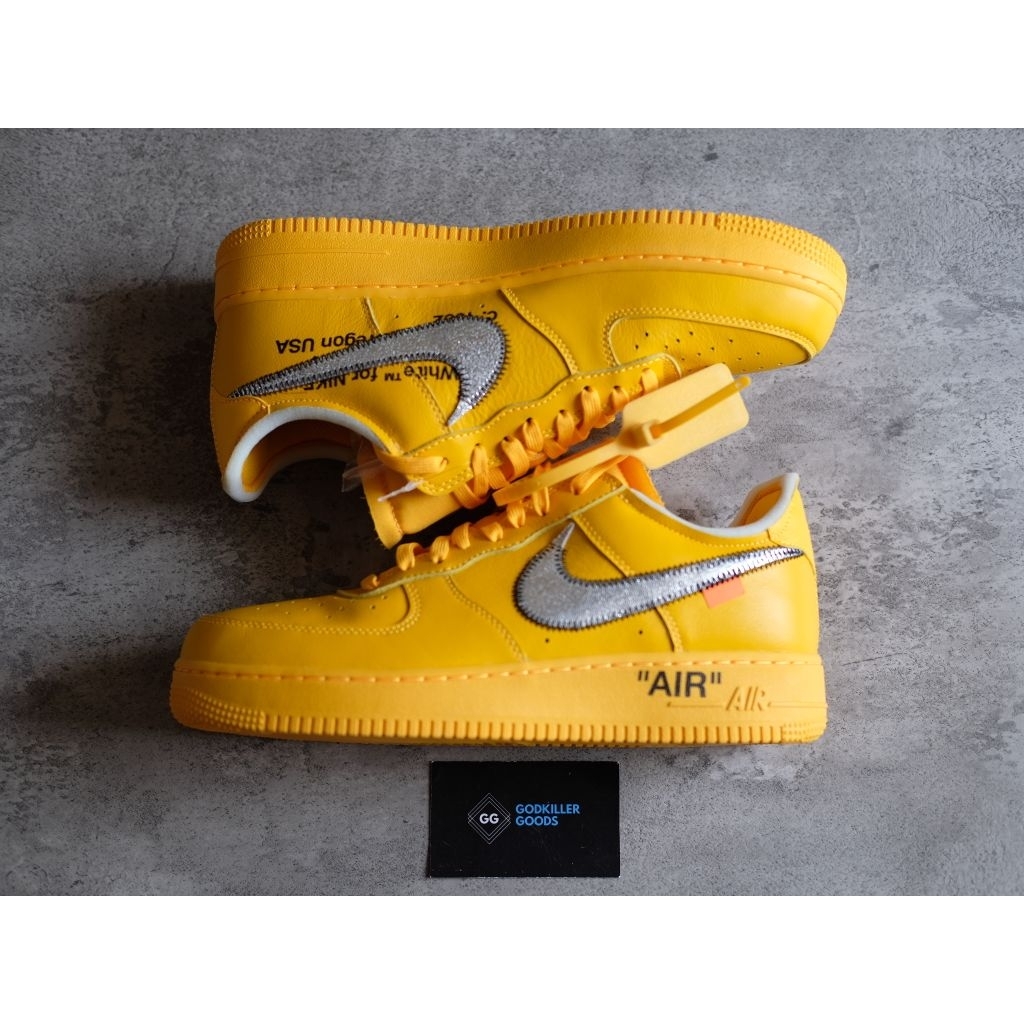 Off White Air Force 1 Low University Gold Kickwho