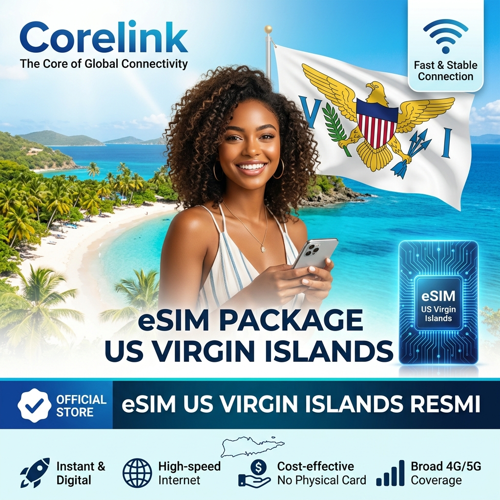 eSIM Kepulauan Virgin (A.S.) (Virgin Islands (U.S.)) Unlimited - 30 Hari - St. John, St. Croix, Mage