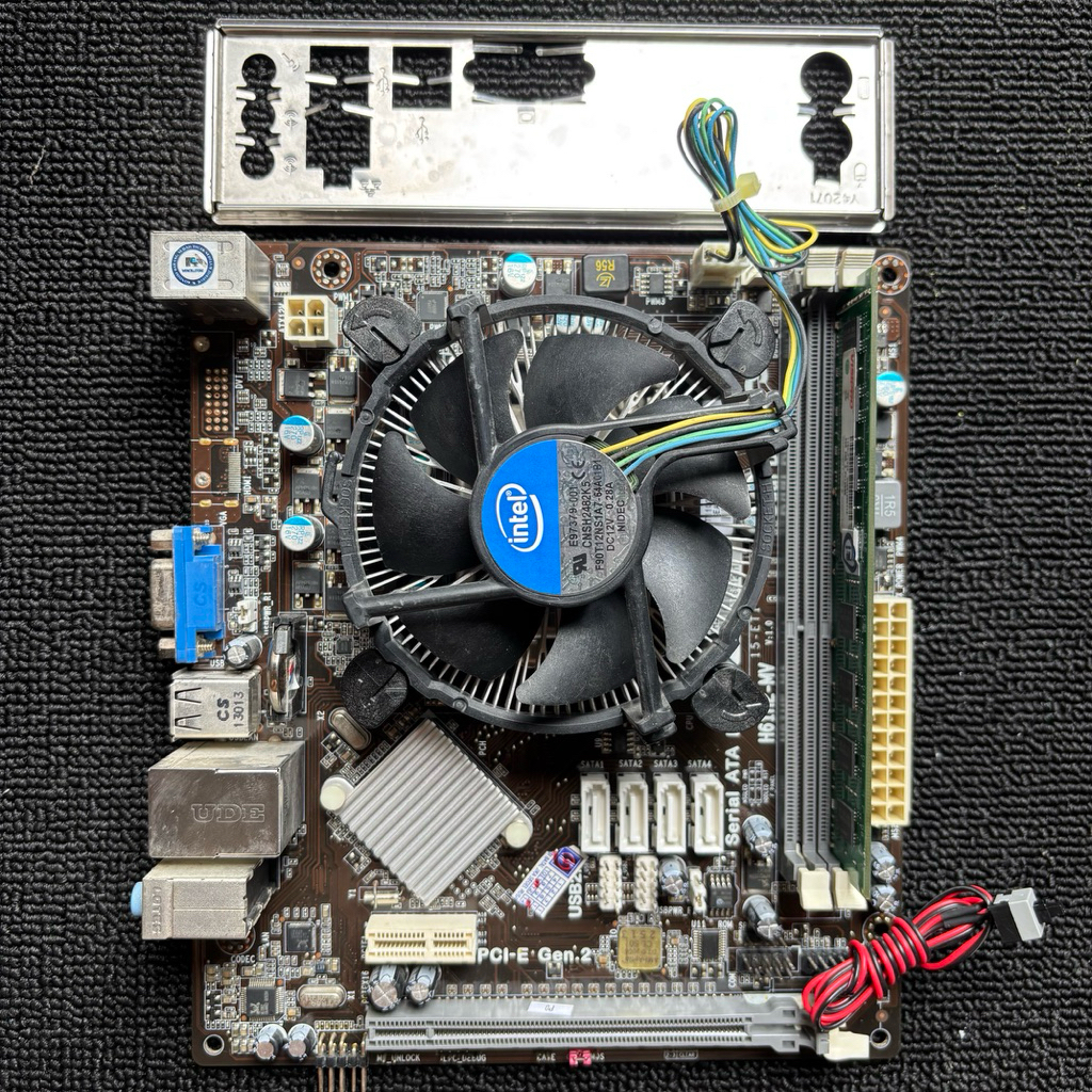 MOBO ECS H61 + CORE I5 2400 3.1GHZ + RAM 4GB + FAN LGA 1155 MICRO ATX