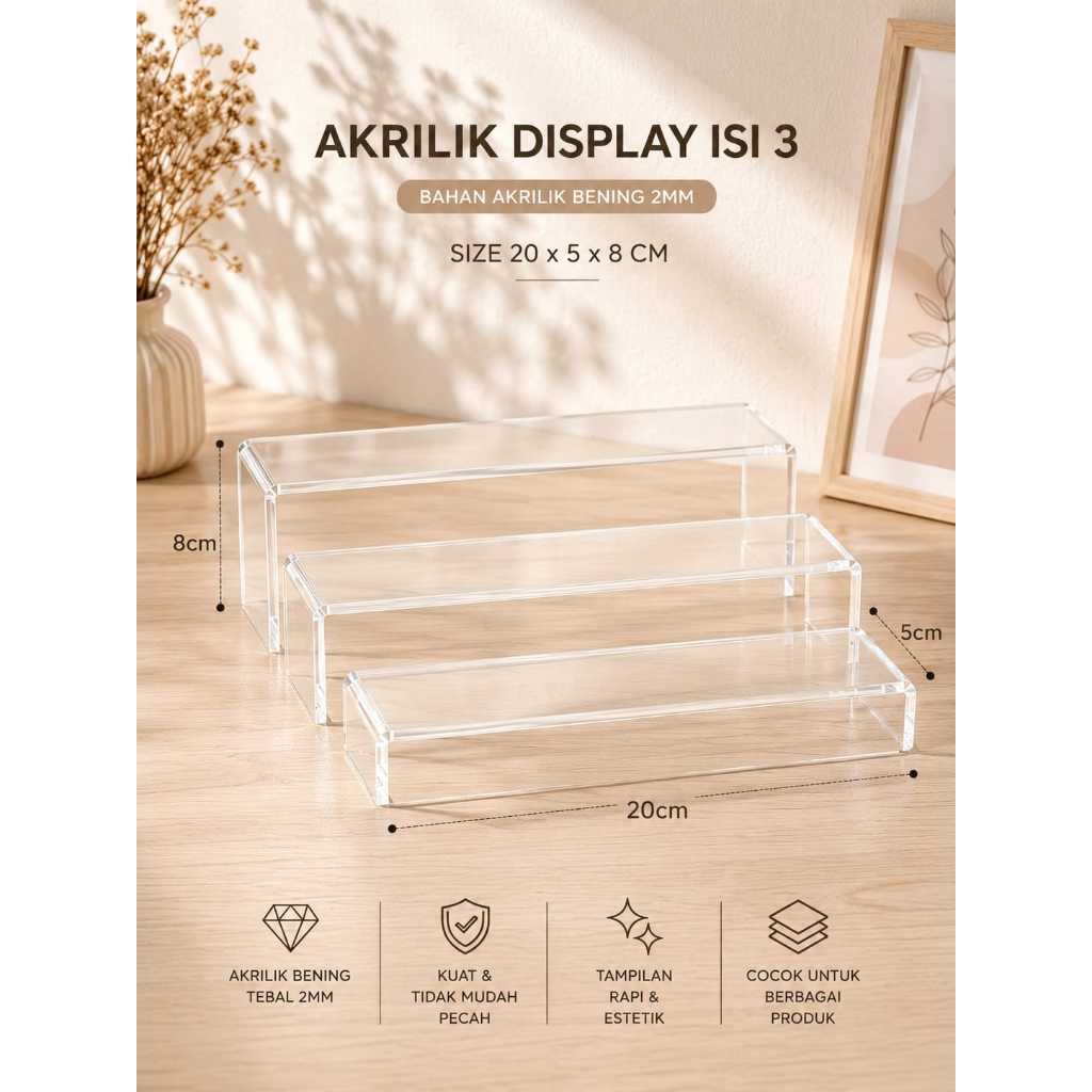 RAKSUSUNKOSMETIKAKRILIK/AKRILIK DISPLAY V2/AKRILIK ISI 3