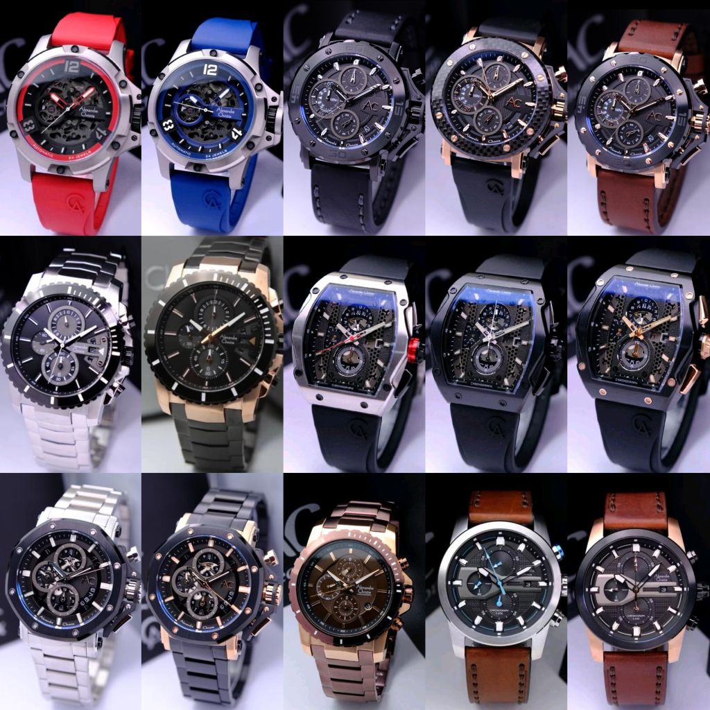 JAM TANGAN PRIA ALEXANDRE CHRISTIE AC 6295 6608 9205 9601 6141 6455 6695 8697 6265 6239 6535 6682 66
