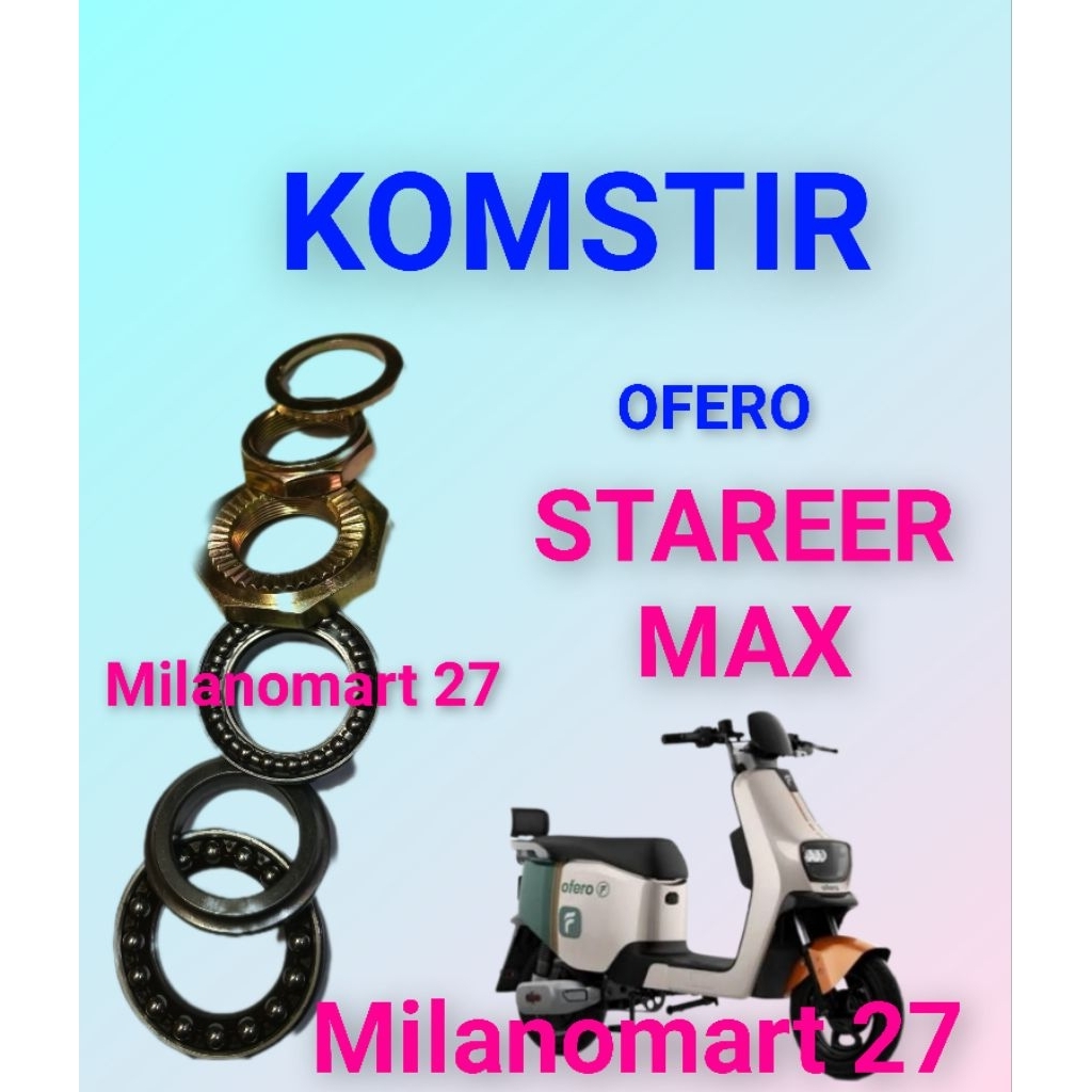 komstir sepeda listrik ofero stareer max kones headset komfork sepeda listrik ofero stareer max