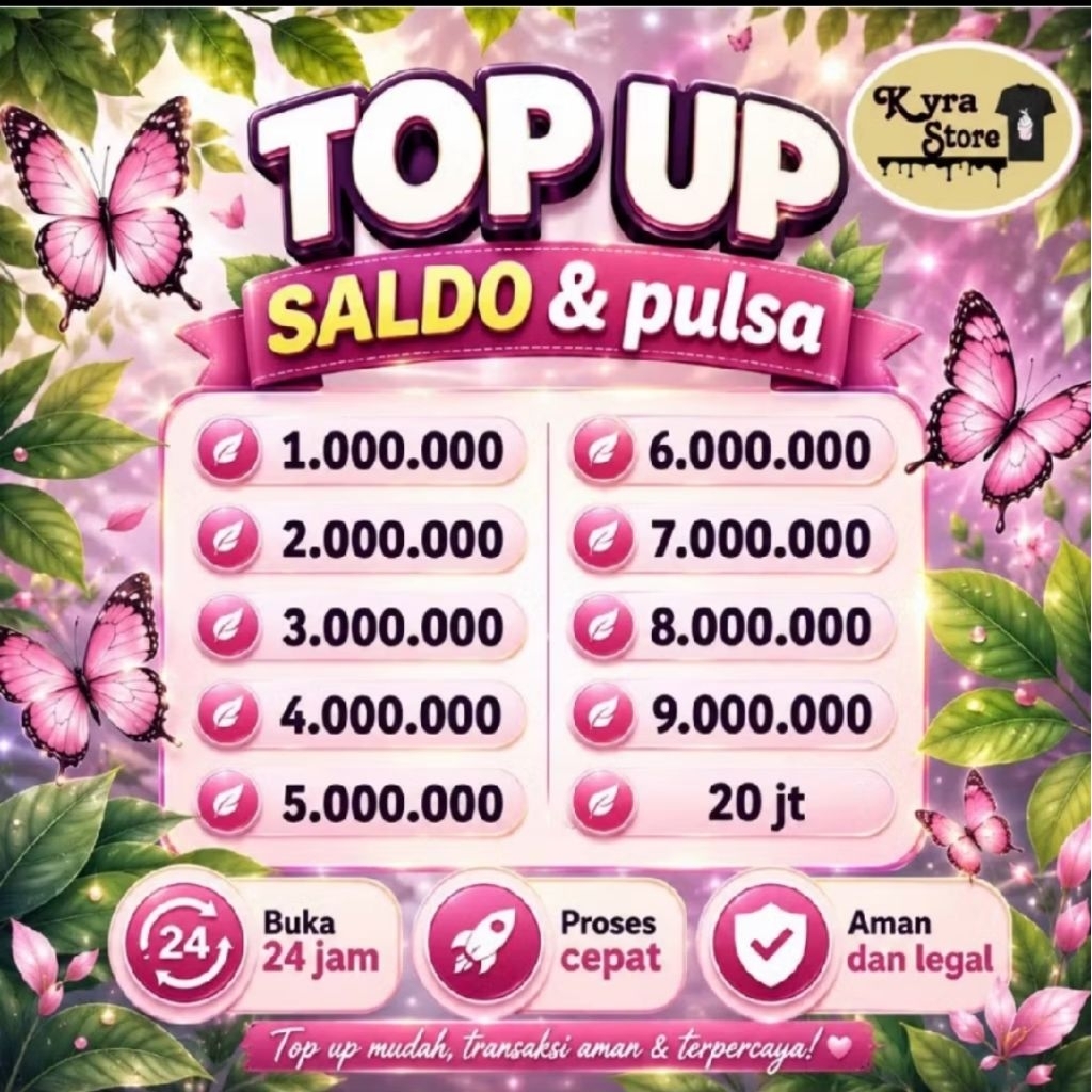 PROMO  TOP UP KREDIVO DLL ISI SALDO / PULSA TELKOMSEL 500K-35JT