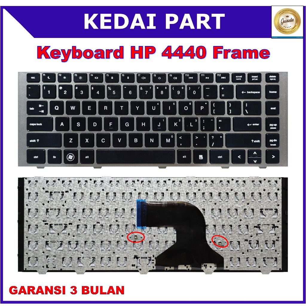 Keyboard HP Probook 4440 4440s 4441 4441s 4445 4445s 4446 FRAME