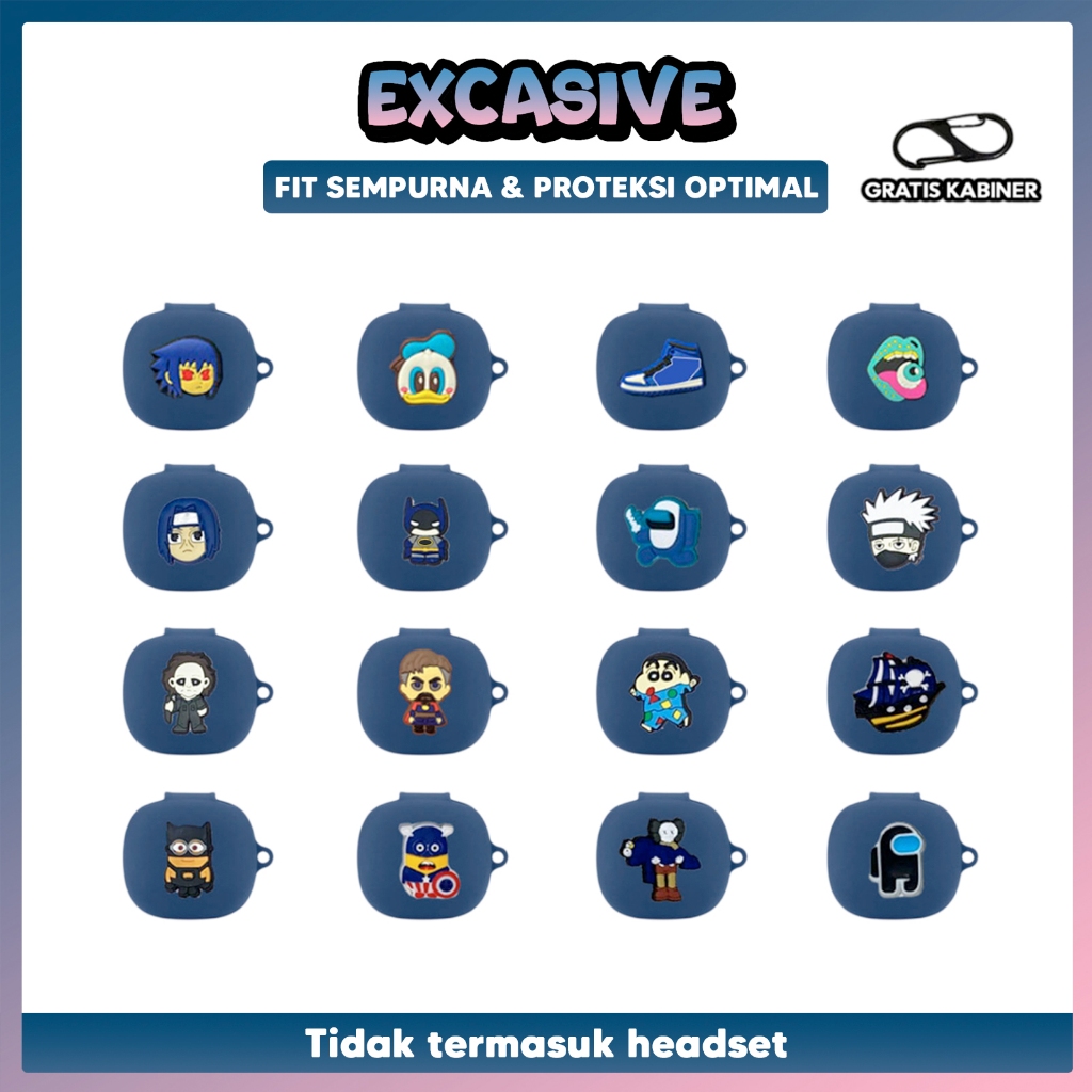 [NC] Case  Soundcore R50i Silikon Karakter Sinch Biru Softcase Premium Quality