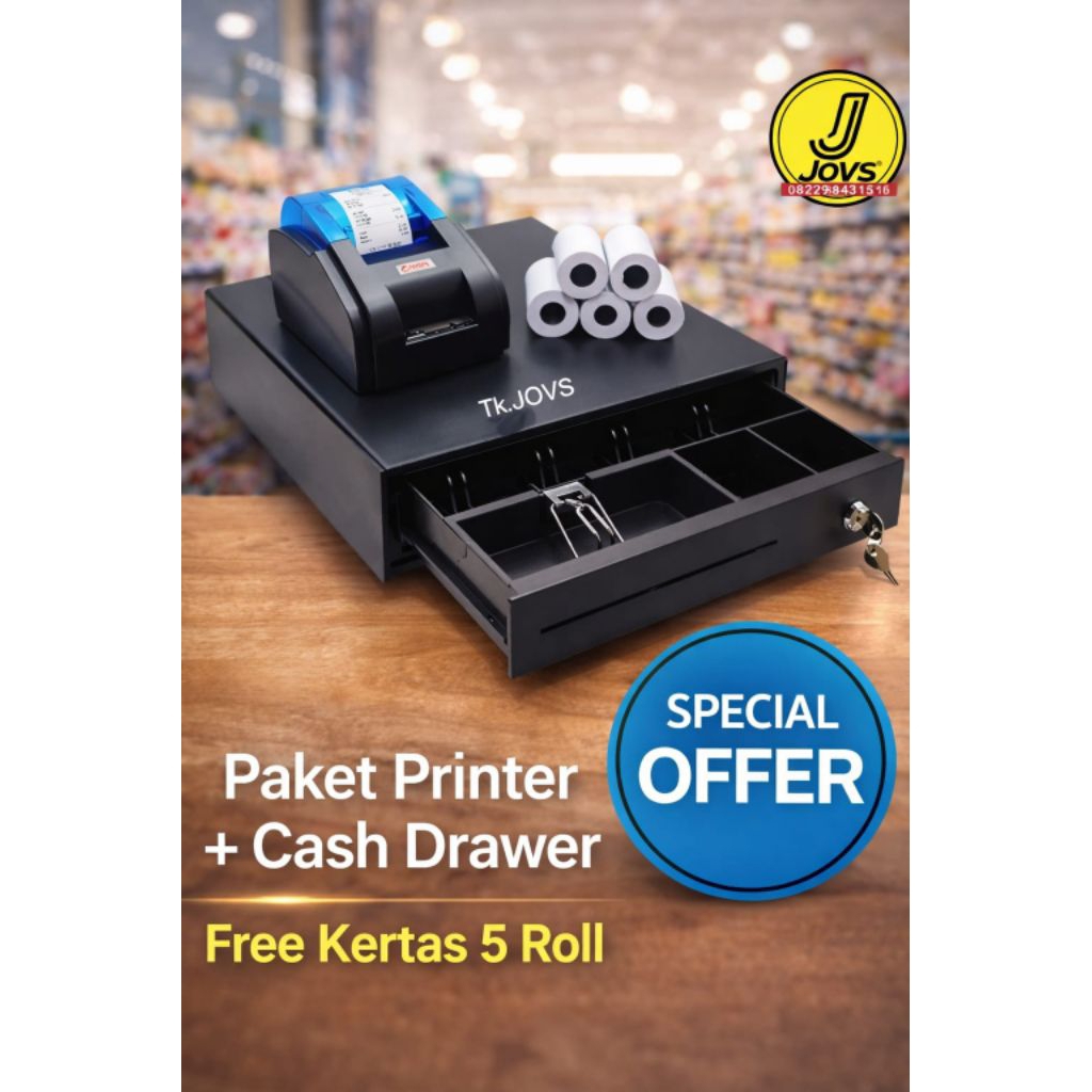 Paket Alat Kasir Mesin kasir Android Komputer kasir