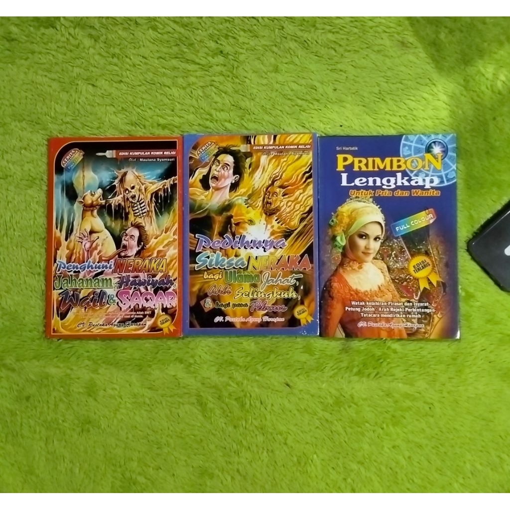 BUKU CERITA BERGAMBAR EDISI KUMPULAN KOMIK RELIGI PENGHUNI DAN PEDIHNYA SIKSA NERAKA PRIMBON LENGKAP