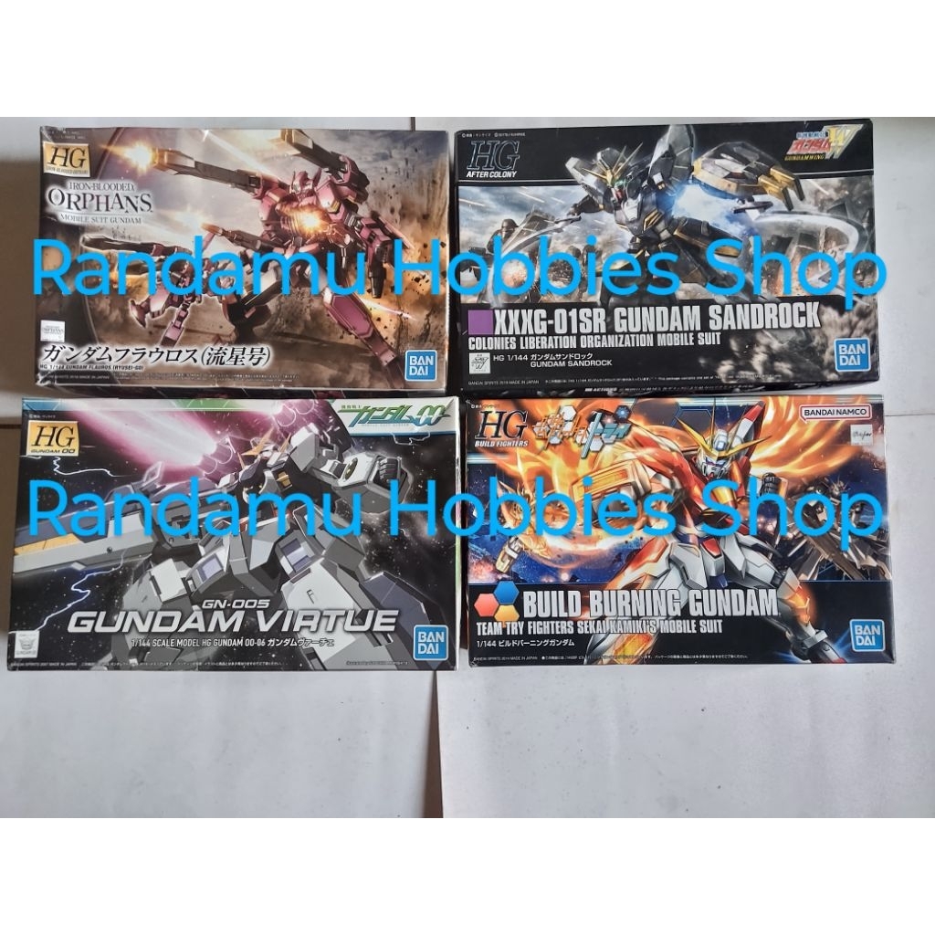 HG Gundam Virtue, Sandrock, Flauros, & Build + Try Burning [Bandai] - ( TAG : Amazing Strike Freedom