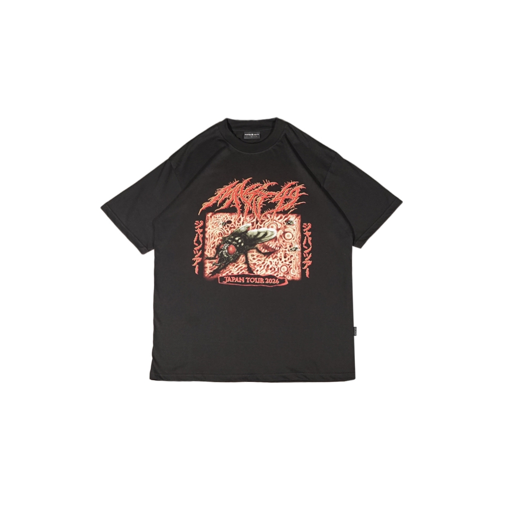 HUSTED X MASS49 "JAPAN TOUR 2026" BLACK TSHIRT