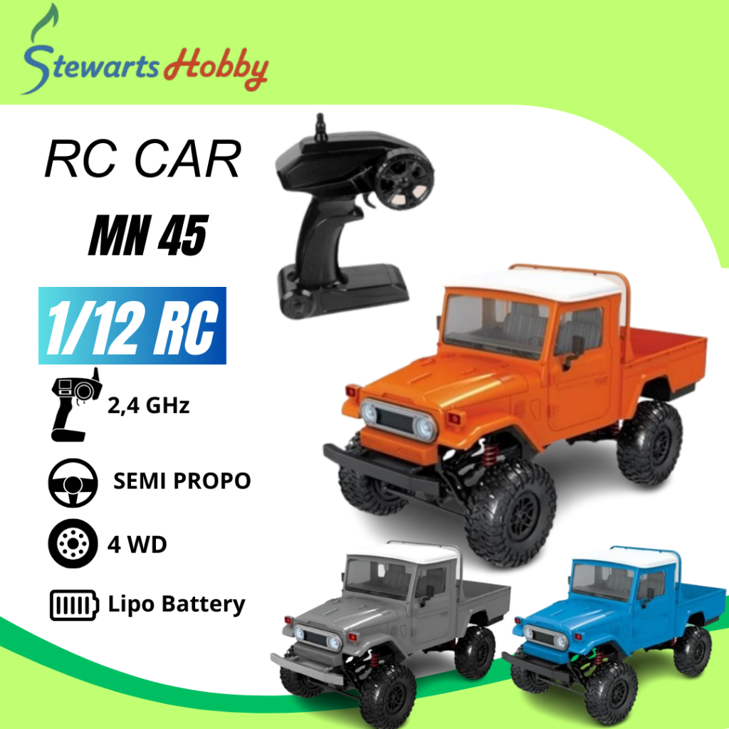 RC Car MN-45 MN45 RC Crawler Pick Up 2.4G 4WD Truck 4x4 1/12 RTR